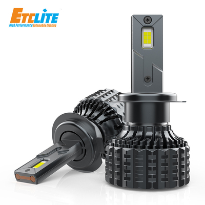 Super Bright Fan Cooled LED Headlights V20 H4 H7 3000K CCT 50W