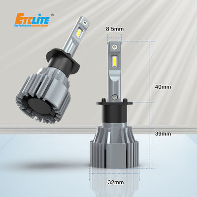 1860AW H1 12v 55w Led Headlight Bulb 6500k 6063 aluminum Material