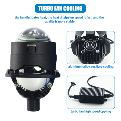 Etclite Bi-led Led Car Projector Lens Light Bulb Lamp Headlight Bulbs High Power Super Bright Bi Led Projector Lens With