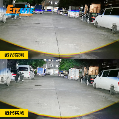 Etclite Bi-led Led Car Projector Lens Light Bulb Lamp Headlight Bulbs High Power Super Bright Bi Led Projector Lens With