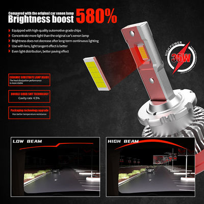 12V Led Headlight Canbus Decoder 30000H Lifespan H13 D4S D5S